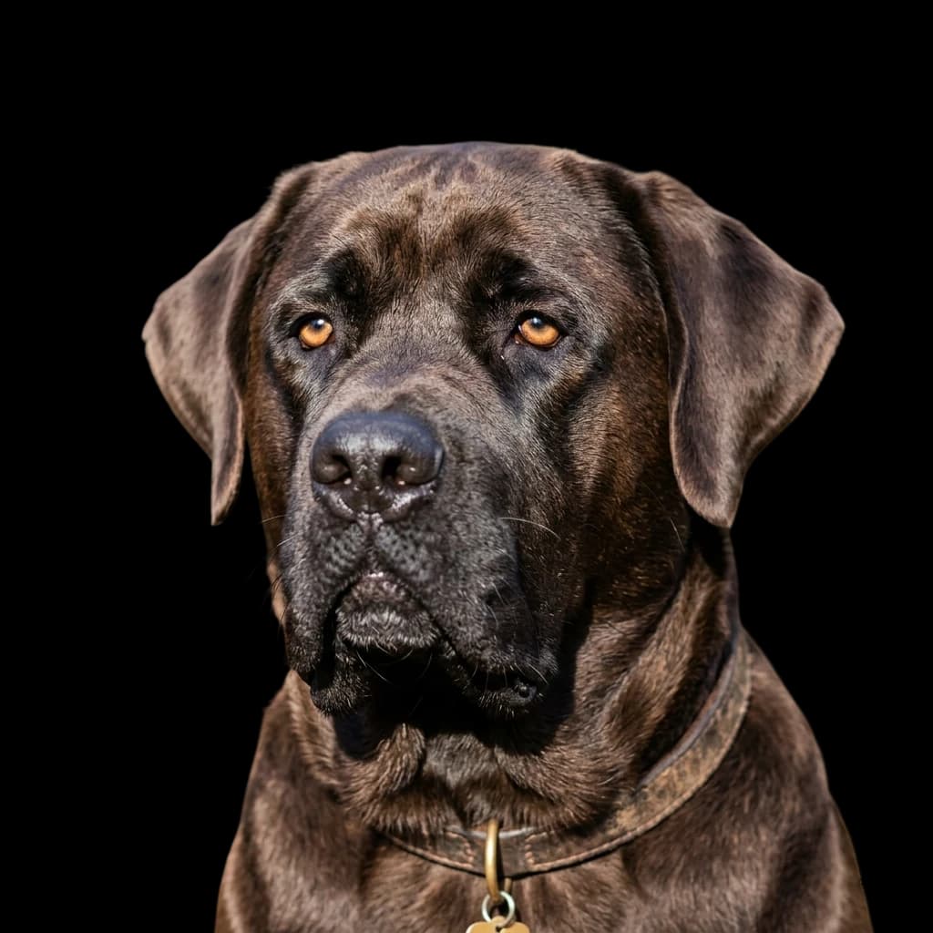 A Mastador dog, which is a designer hybrid dog breed, created by crossing an English Mastiff with a Labrador Retriever