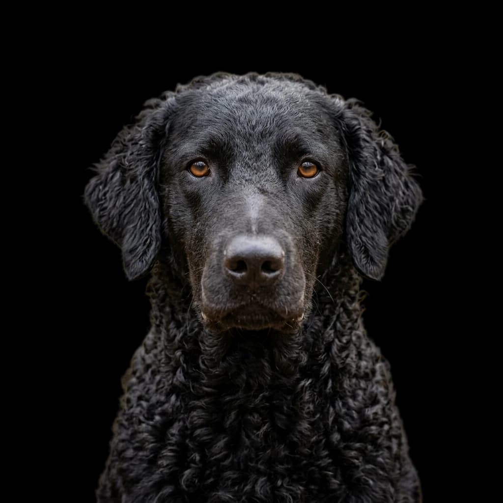 A curly coat retriever