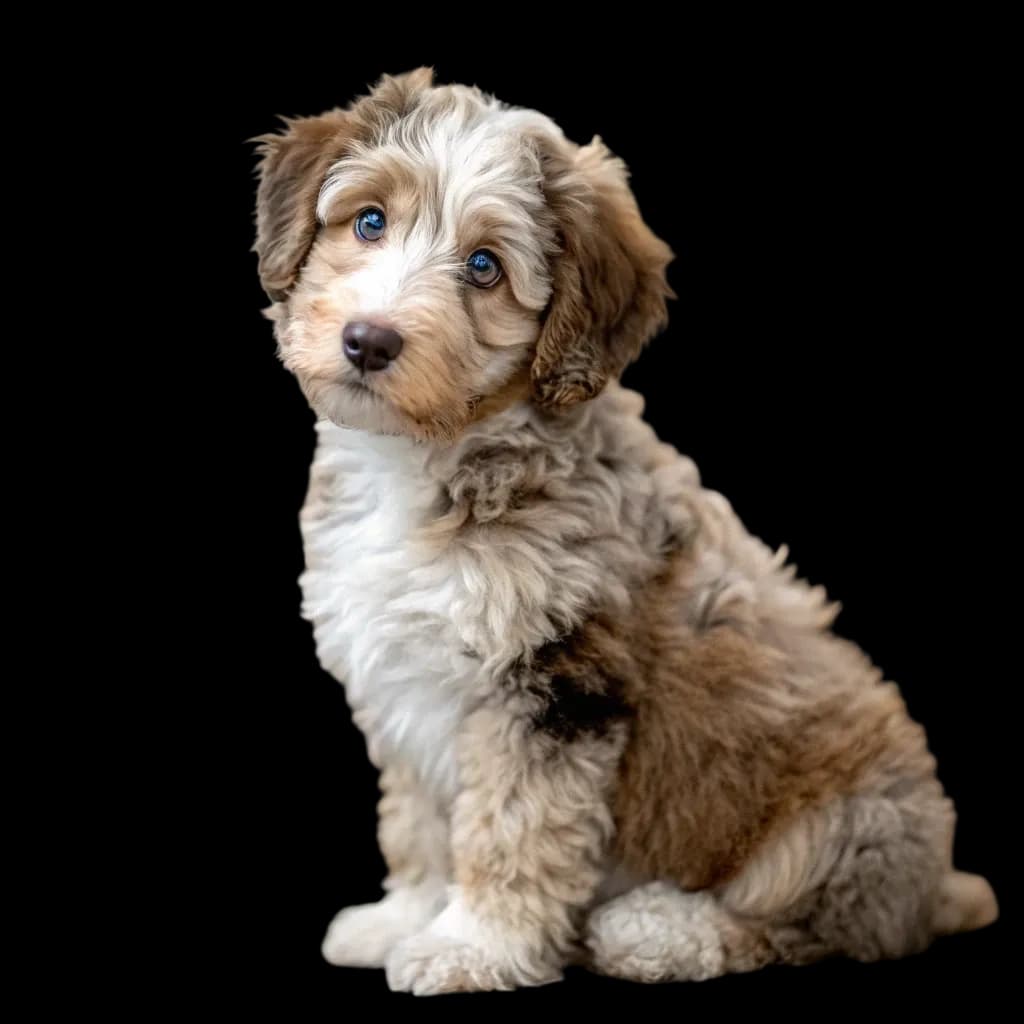 An adorable Mini Aussiedoodle